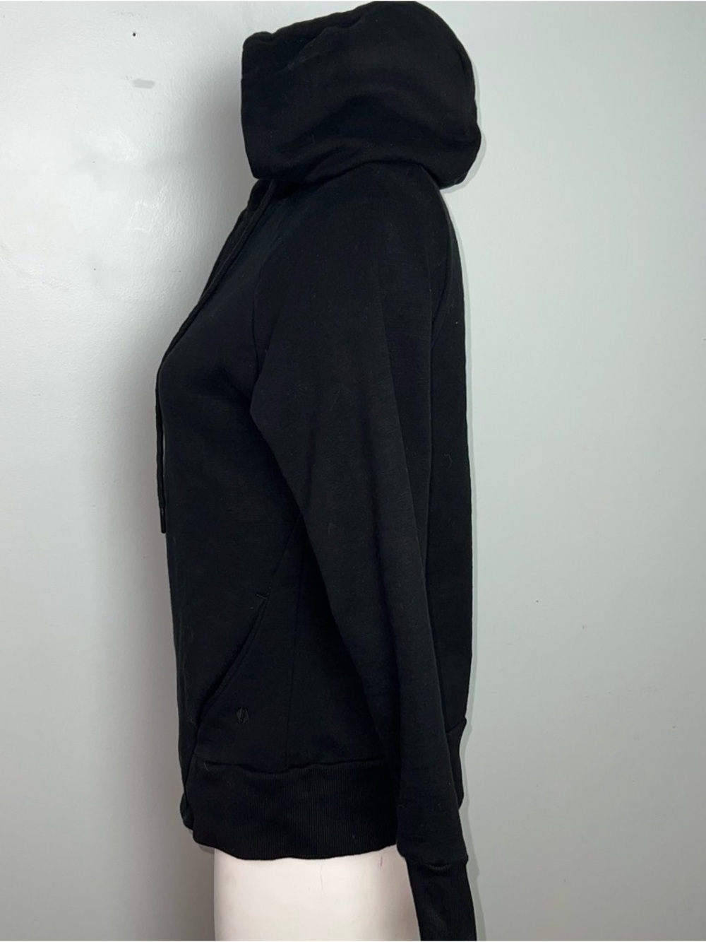 TAVI NOIR Black Zip Up Hoodie Fleece Lined Athletic Lounge Size Small - Picture 4 of 16